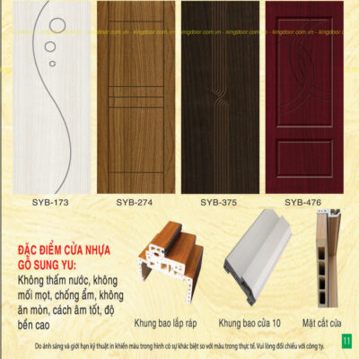 Top 10 mẫu cửa nhựa gỗ Composite đẹp nhất tại Nha Trang