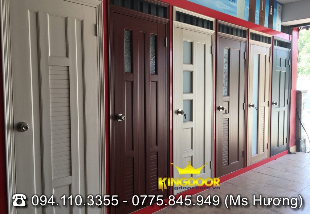 Cửa nhựa Đài Loan trưng bày tại Showroom