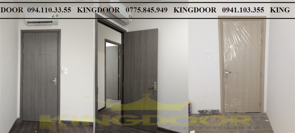 Cửa nhựa composite phủ da màu B10 hiện đại Giá cửa nhựa composite tại Tây Ninh