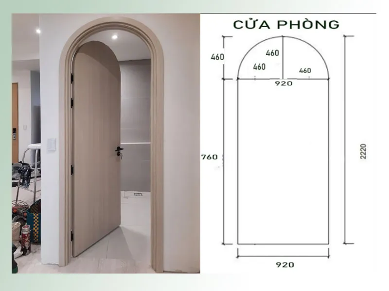 Cửa vòm nhựa composite tại Sóc Trăng