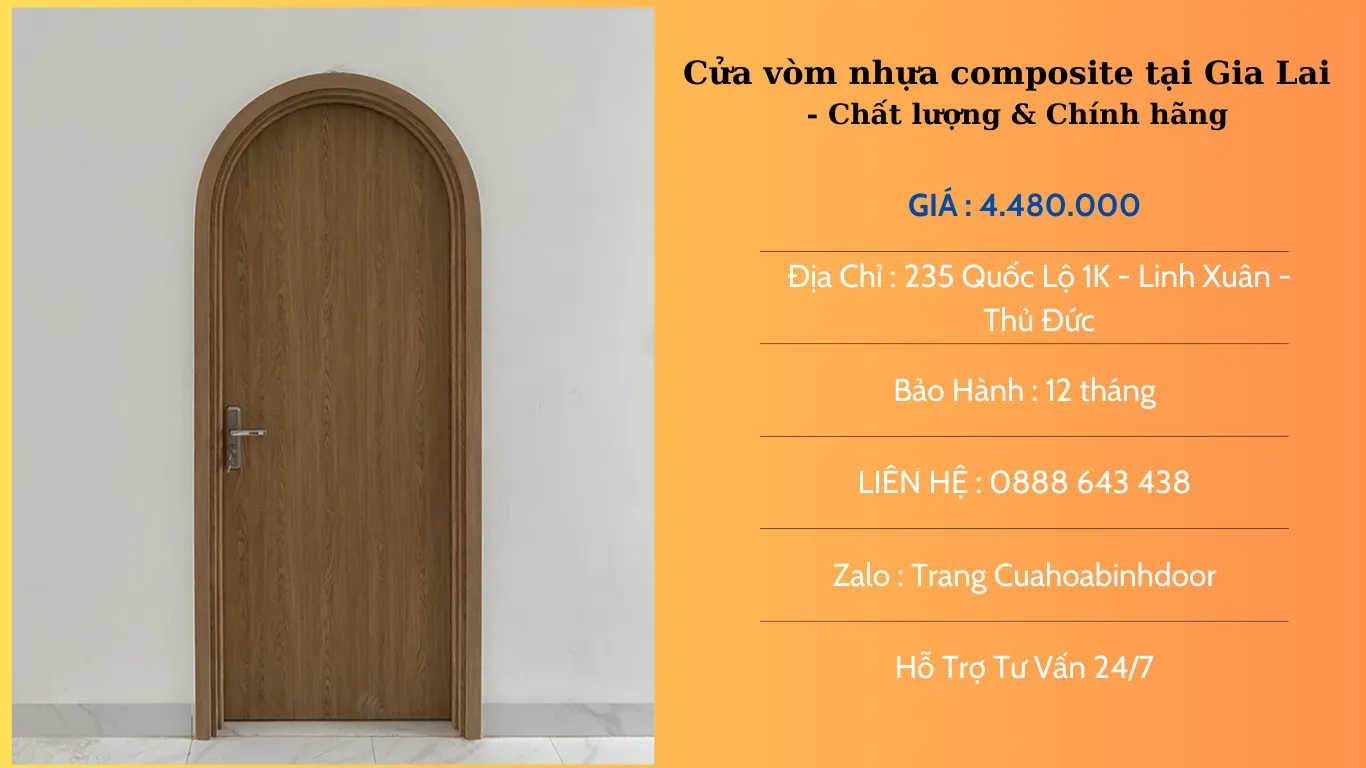 Cửa vòm nhựa composite tại Gia Lai | Chất lượng & Chính hãng