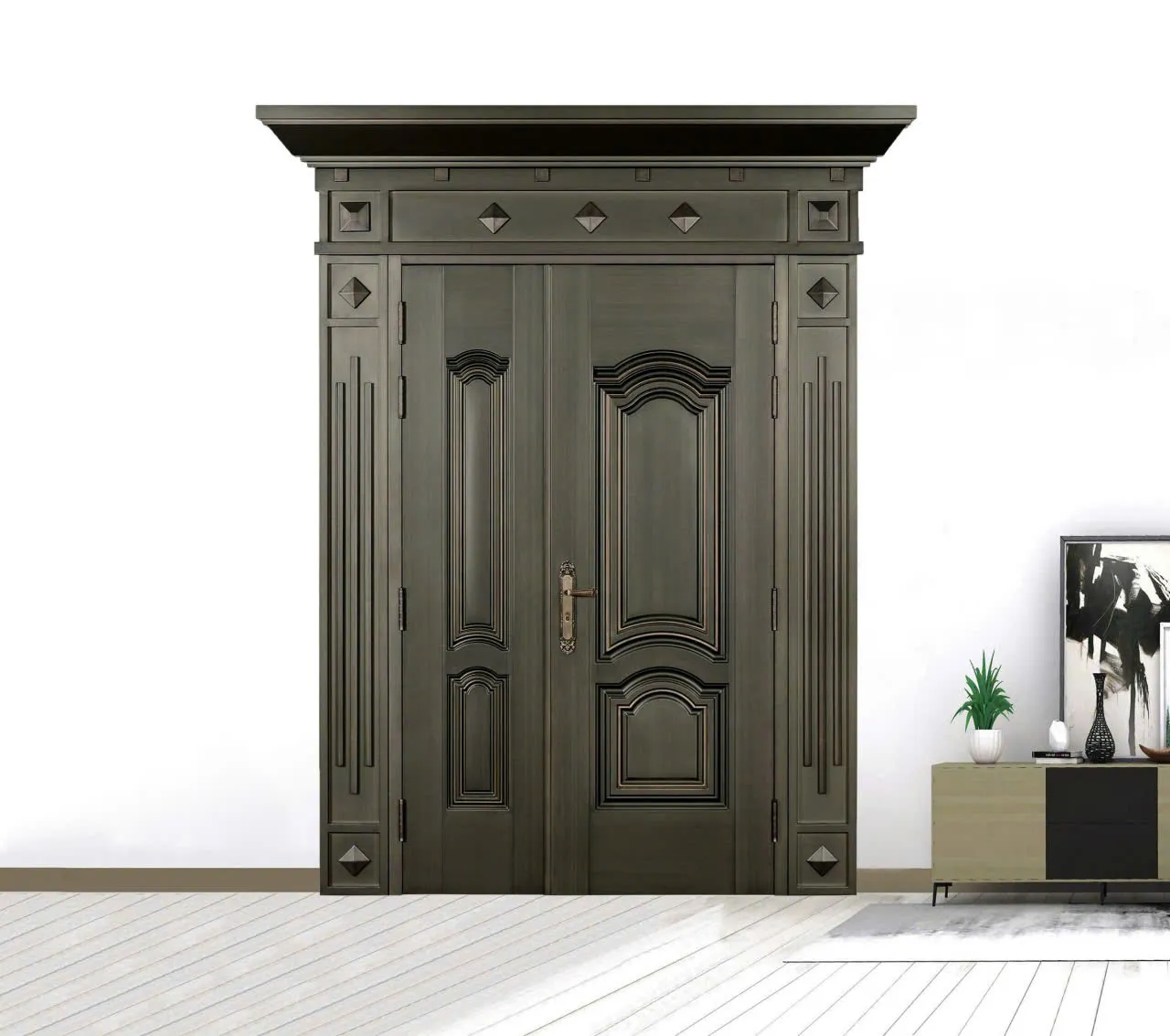 Cửa Thép Vân Gỗ Classic tại Đăk Nông – Thi Công Trọn Gói