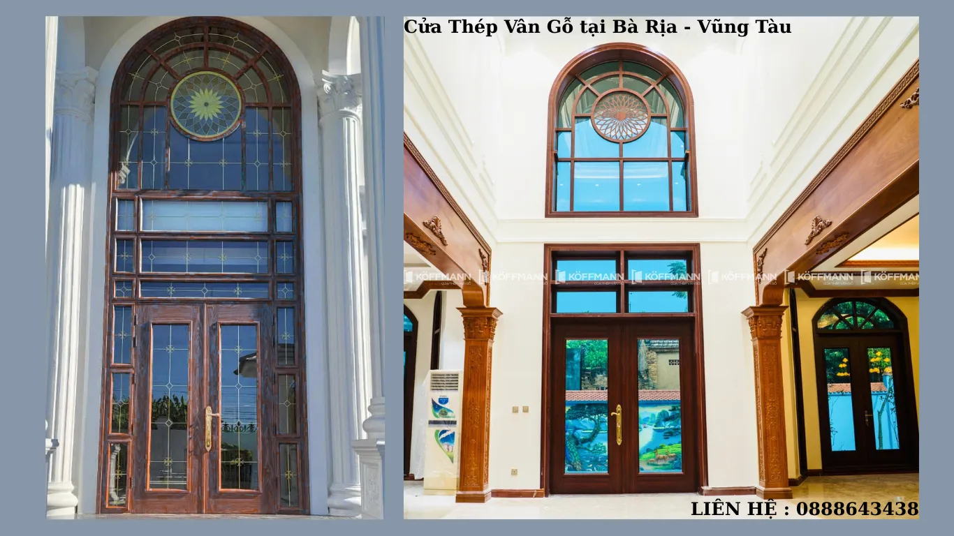Cửa Thép Vân Gỗ tại Bà Rịa – Vũng Tàu chỉ từ 2.660.000đ/m2