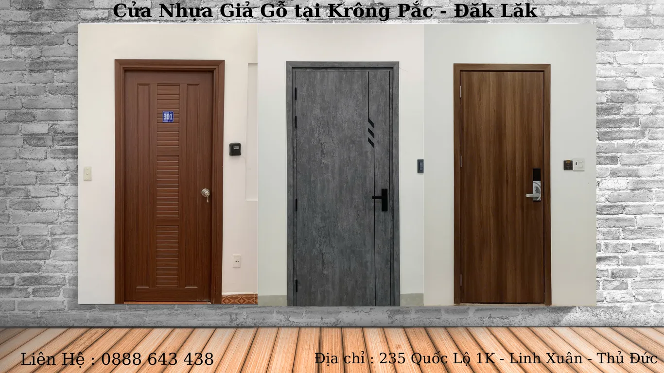 Cửa Nhựa Giả Gỗ tại Krông Pắc – Đăk Lăk