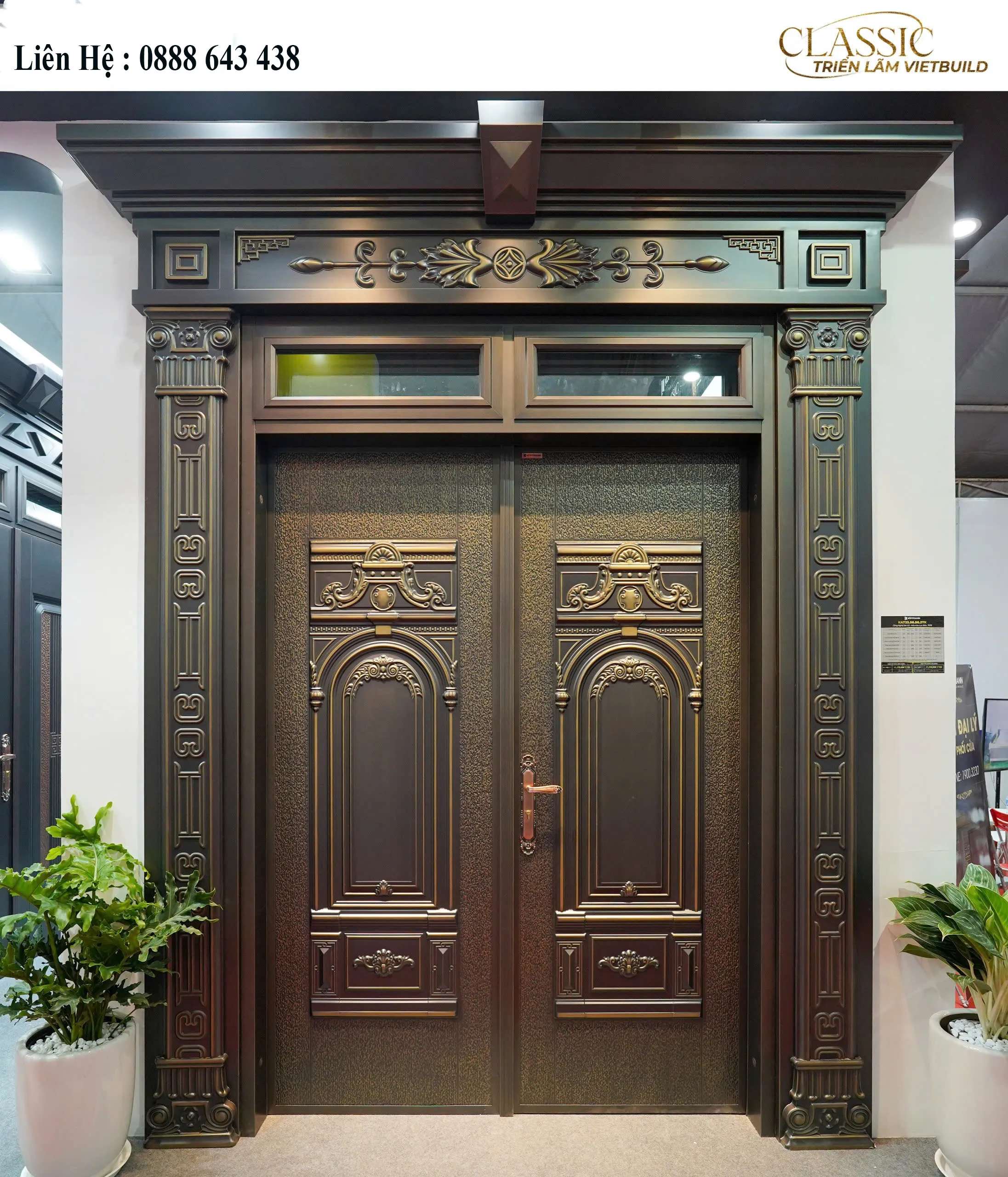 Cửa Thép Vân Gỗ Classic tại Phường Sài Gòn-Công Nghệ Sơn 5D